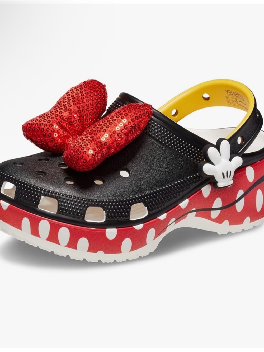 CROCS Women Disney Minnie Mouse Classic Platform Clog size 8